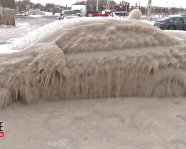 Watch The Infamous ‘Ice Car’ Be Liberated From Frozen Shell!