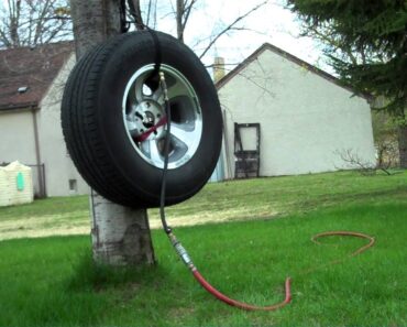 Don’t try this at home – tire blow “safety test”!