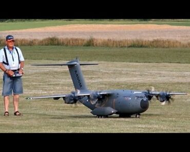 Amazing RC Airbus A400M Takes Flight! Remarkable & Even Sounds Like a Real Plane!