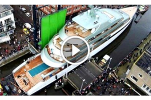 The Process Behind A 800,000 LBS Yacht LAUNCH! It’s Not Simple At All!