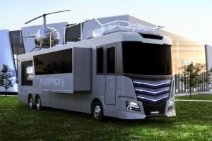 Ultimate RV: The Furrion Elysium Has A Hot Tub And A Retractable Helipad!