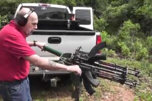 The Gatling Gun This Redneck Made to Protect His Cars is Amazing!