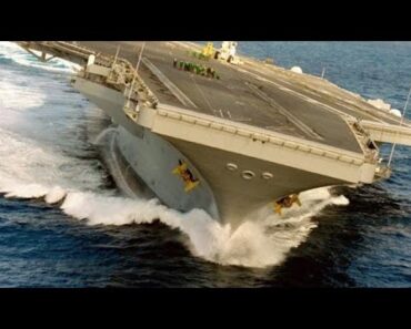 Who Knew a 100,000 Ton Aircraft Carrier Could Drift!