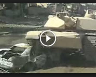 Tank Rolls Over A Bomb!