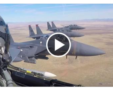 Breathtaking Aerial Footage From F-15E Strike Eagle Cockpit!